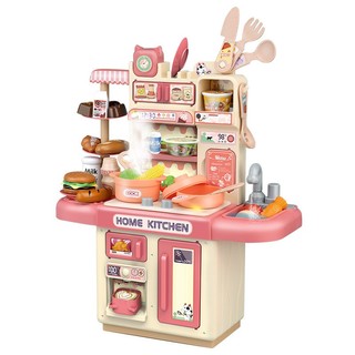  Đồ chơi nấu ăn nhà bếp mini CÓ ĐÈN CÓ KHÓI CÓ NƯỚC vô cùng chân thật cho bé cao 36cm 