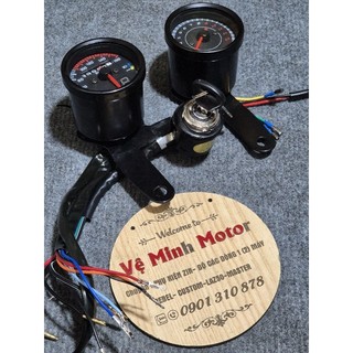 Đồng hồ công tơ mét cafe racer gn 125,yb 125,wolf 125,husky 125,dealim 125,bonus 125,husky 150