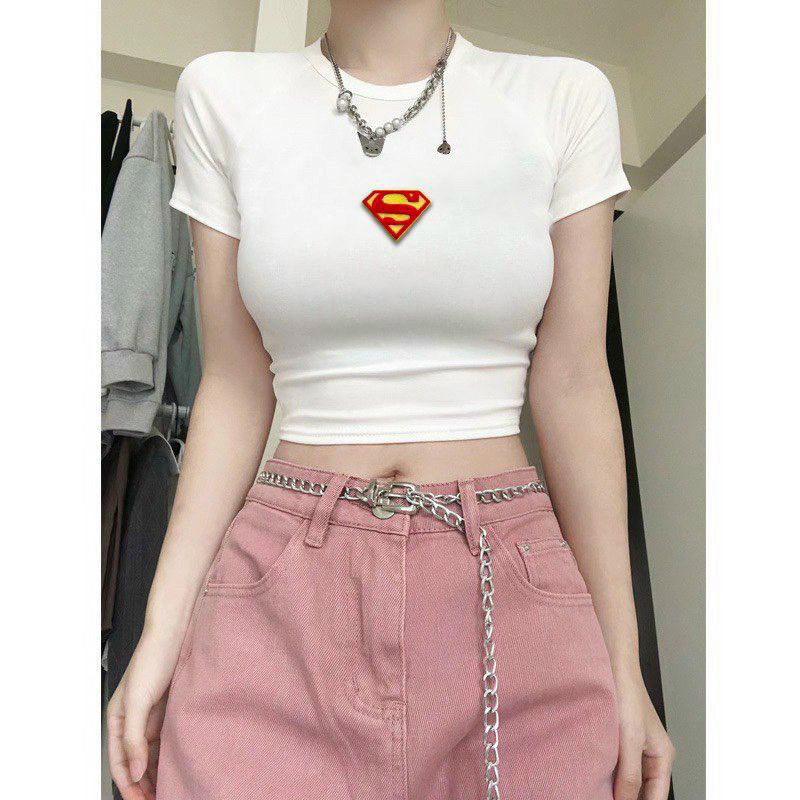 ÁO CROPTOP SIU NHÂN SỨC MẠNH
