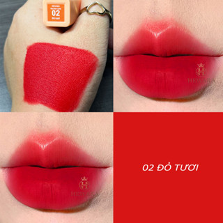 Son Lì , Kem HEWARA Velvet Không Chì Cao Cấp Chính Hãng Màu Đỏ Đỏ Tươi