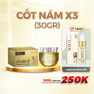 Kem cốt nám x3 sica white 30g, hỗ trợ da thâm, sạm, nám, tàn nhang, dưỡng sáng mịn da - sica white