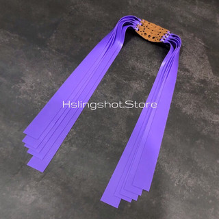 [Dây Full]Dây thun cao su màu tím buộc sẵn da 3 lỗ cao cấp khổ thun 18.11.250