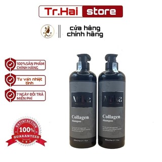 Cặp dầu gội xả mika 800ml phục hồi ngăn tóc gãy rụng , siêu mềm mượt tóc