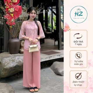 Bộ pháp phục đi chùa cho nữ cao cấp,Sét pháp phục đi lễ chất voan tơ thêu tay lỡ