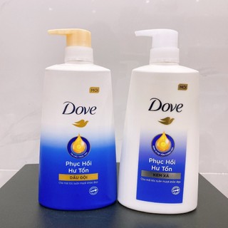 Dầu Gội-Xả Dove 640g/610g Mới