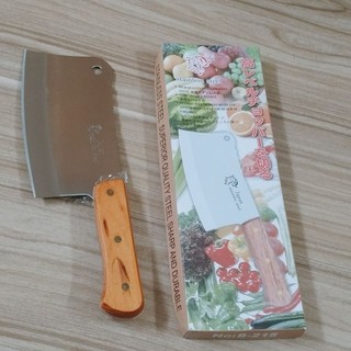 Dao chặt thịt, Xương cán gỗ sắc, dày