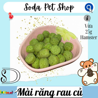 Mài răng rau củ cho hamster