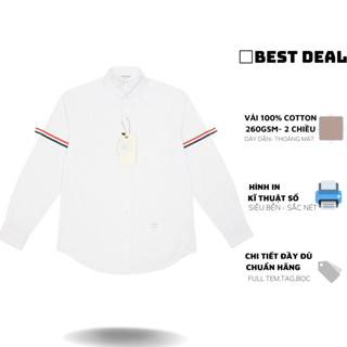 Áo sơ mi Thom phối viền dài tay nam nữ cao cấp Áo sơ mi Thom phối viền nam nữ mới nhất