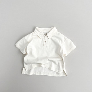 Áo polo 100% cotton basic style Hàn cho bé