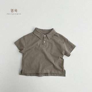 Áo polo 100% cotton basic style Hàn cho bé