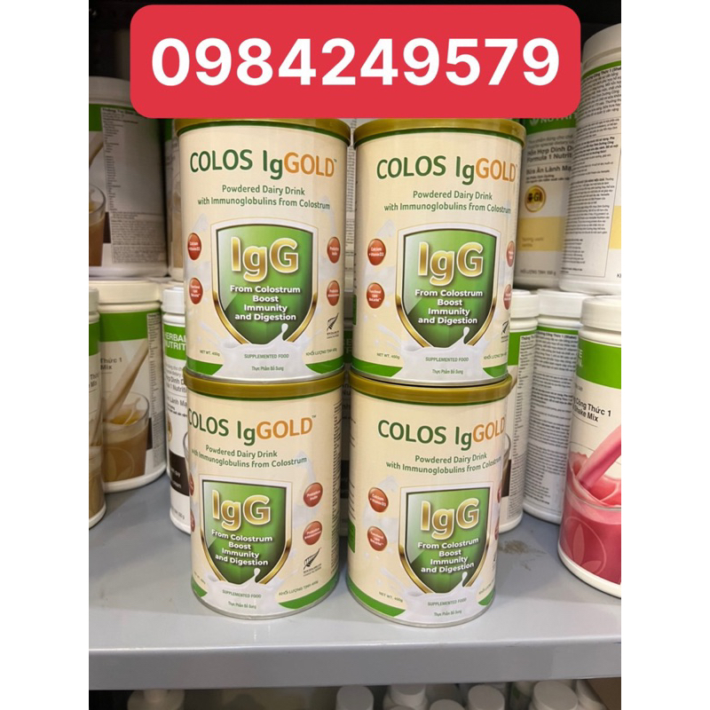 Combo 4 lon Sữa non Colos IgGold - Alpha lipid New Zealand 450g.