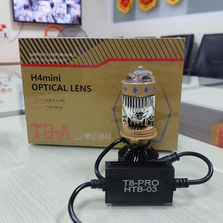 Đèn pha led bi cầu mini T8 mắt ếch có trợ pha 70w