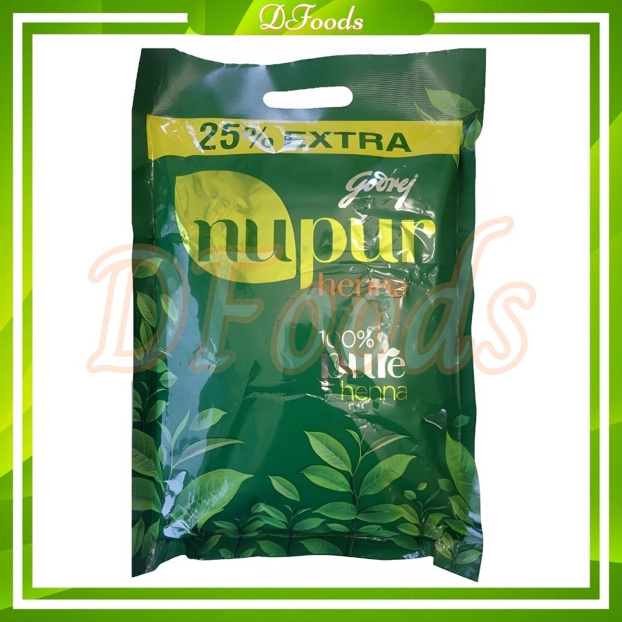 Bột Henna nhuộm ủ tóc 100% thảo dược KHÔNG HÓA CHẤT Nupur Henna (Ấn Độ)