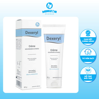 Kem Dexeryl Crème của Pháp dưỡng da, chống nẻ chàm cho mẹ và bé tuýp 50g