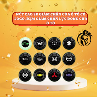 Nút Cao Su giảm chấn cửa ô tô có LOGO, Núm cao su chống sốc bảo vệ cửa xe ô tô