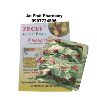 Viên Ngậm Zecuf Herbal Drops Sugar Free