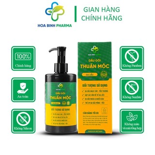 Dầu gội Thuần Mộc 300ml làm sạch nấm da đầu, sạch gàu, giảm rụng tóc