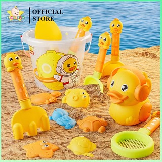 Đồ chơi xúc cát nhiều chi tiết kèm xô, đồ chơi đi biển cho bé trai, bé gái