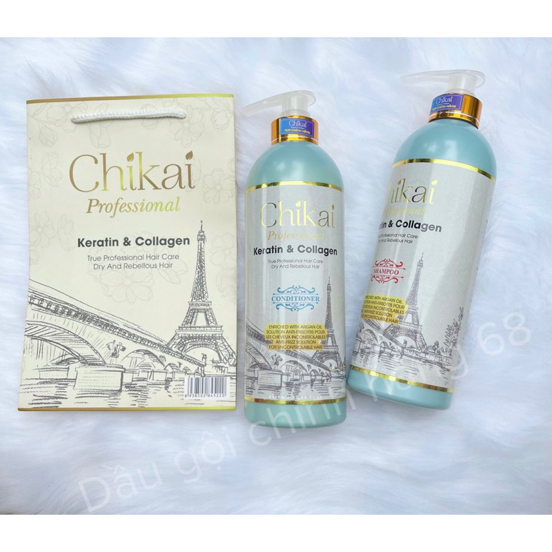 Bộ đôi gội xả Chikai 800ml siêu mềm mượt