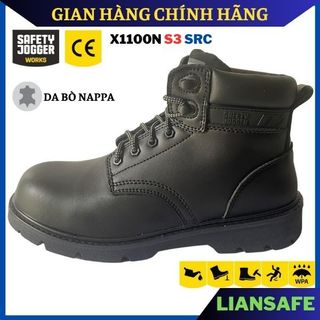 Giày bảo hộ lao động nam cổ cao Safety Jogger X1100N S3 - Giày công trình nam mũi sắt chống đinh