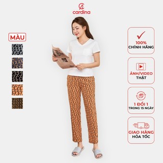 Quần nữ CARDINA chất liệu lụa Hàn Châu mềm mại thoáng mát kiểu dáng nhẹ nhàng thoải mái 4QBG01