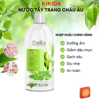 DELIA Nước Tẩy Châu Âu Cho Da Dầu Mụn Nhạy Cảm từ Thảo Dược 500ml, An toàn sạch sâu thoải mái