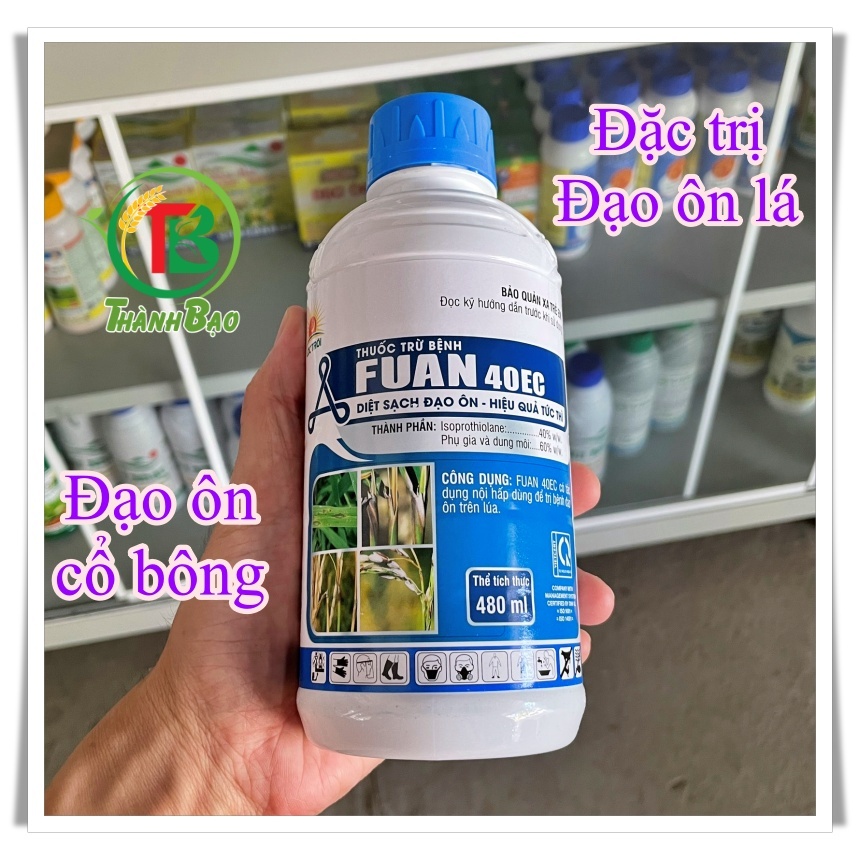 FUAN 40EC 480ml - Đạo ôn lá, cổ bông