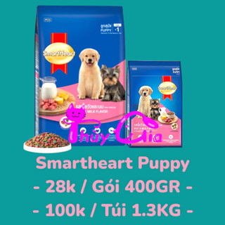 Thức ăn cho chó con hạt smartheart puppy vị bò và sữa