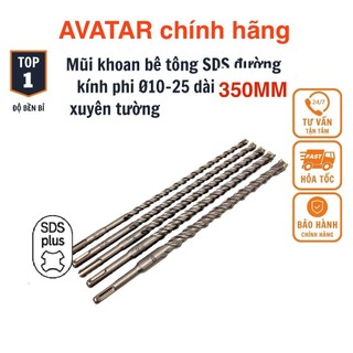 Mũi khoan xuyên tường 2 cạnh dài 350mm avatar