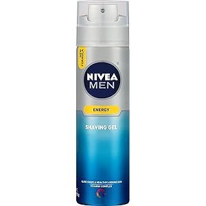 Bình xịt gel cạo râu dưỡng ẩm da NIVEA FOR MEN Energy Shaving Gel 198g (Mỹ)