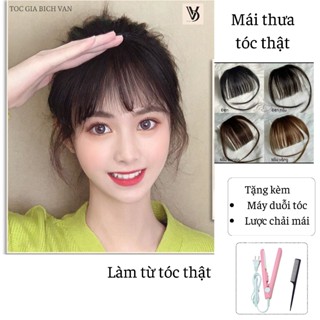 Mái giả tóc thật , tóc mái giả thưa hàn quốc