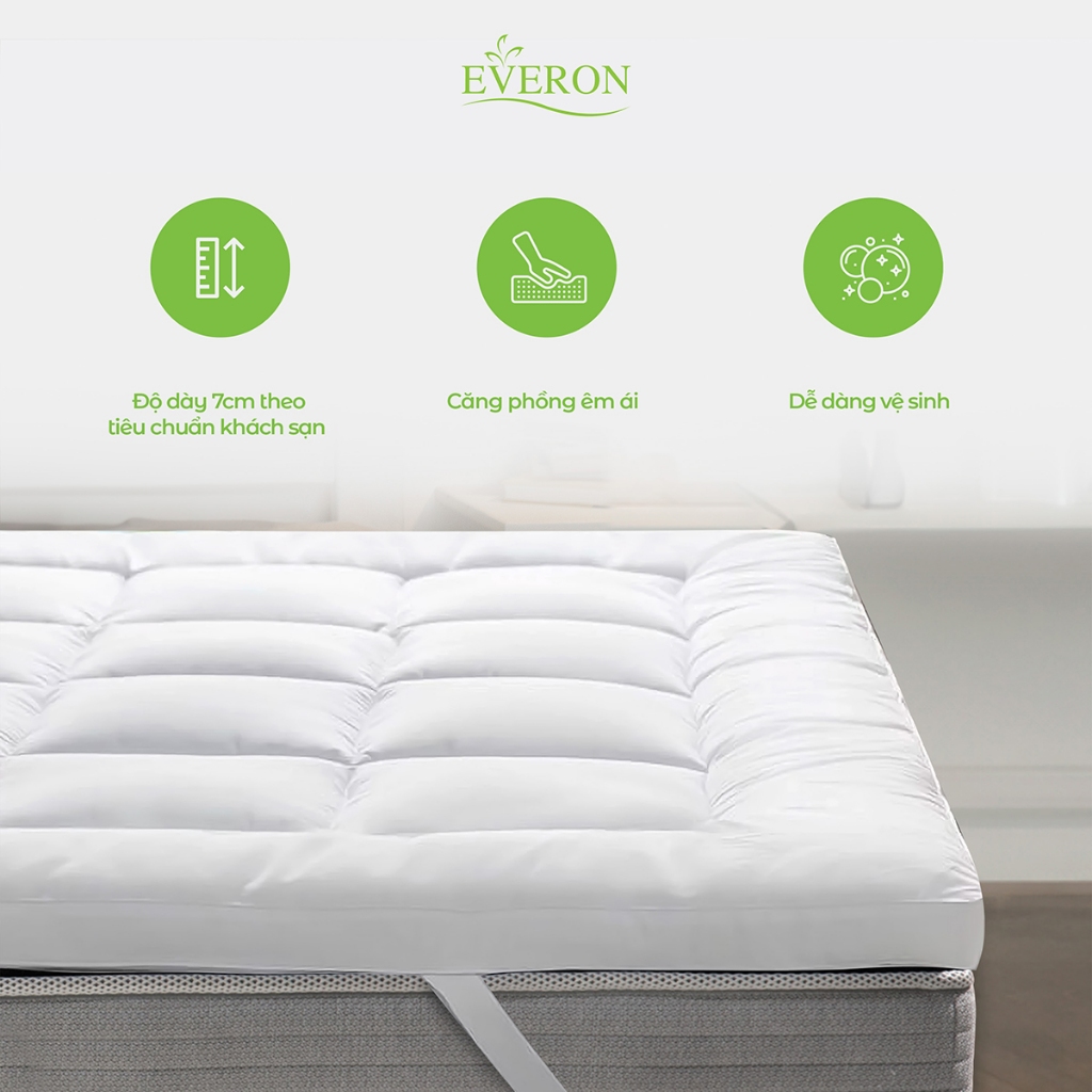 Topper Đệm/Topper Nệm, Tăng tiện nghi EVERON ( Mỏng), làm mềm đệm cao cấp