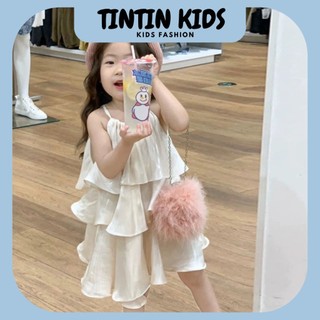 set đầm maxi dễ thương cho bé gái từ 7-17kg 
