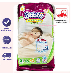 Tã quần Bobby size S46 +4 miếng Cho Bé 4-8 kg (S46+4)