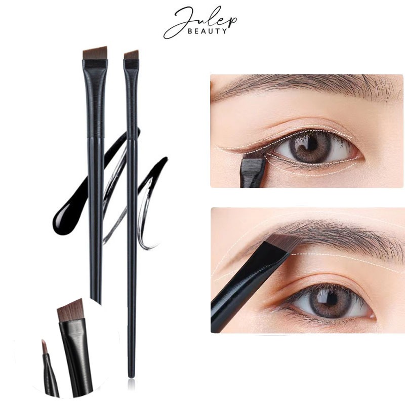 Cọ Kẻ Mắt/Lông Mày - Cọ Trang Điểm Đầu Nghiêng Góc Xiên, Siêu Mảnh 0,6mm Tiện Lợi- JULEPBEAUTY
