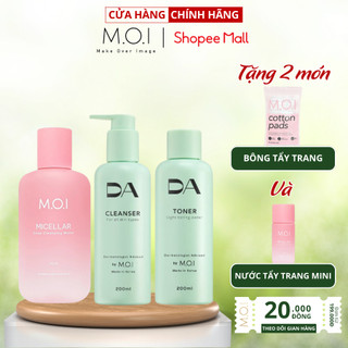 Bộ 3 Sản Phẩm Làm Sạch, Cấp Ẩm Và Dưỡng Da M.O.I (Toner, Sữa Rửa Mặt Và Nước Tẩy Trang)