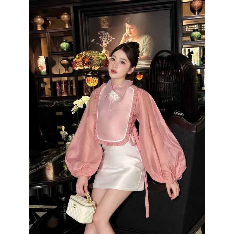 Set tiểu thư kèm hoa cv 𝐀𝐒𝐇𝐘𝐋𝐄𝐘