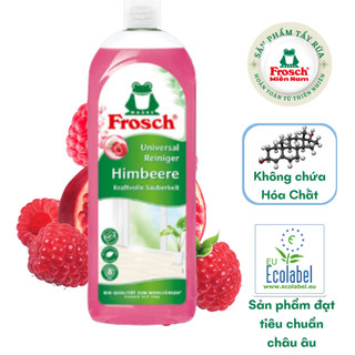 Dung dịch đậm đặc tẩy rửa đa năng hữu cơ Frosch hương mâm xôi 750ml nhập khẩu Đức