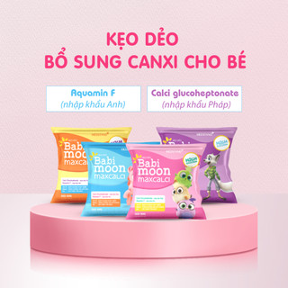 Kẹo dẻo Babimoon Maxcalci bổ sung Canxi giúp trẻ phát triển chiều cao (30g)