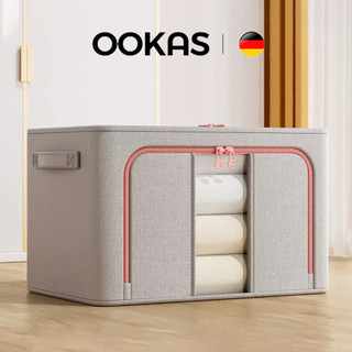 OOKAS Hộp Đựng Quần Áo Gấp Gọn Vải Khung thép thùng đa năng Kích Thước Lớn