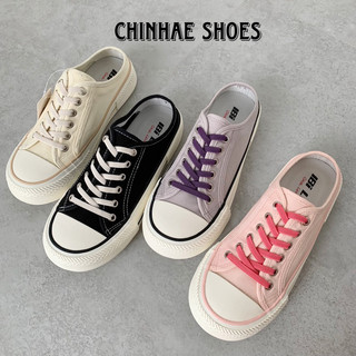 Giày sục thể thao vải canvas đế mềm dẻo êm ái phong cách năng động cho nam nữ (tăng 1size) basic Ullzang