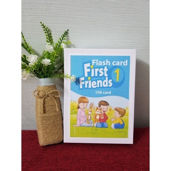 Flashcard - First Friends 1 (khổ A5, in 2 mặt, ép plastic)