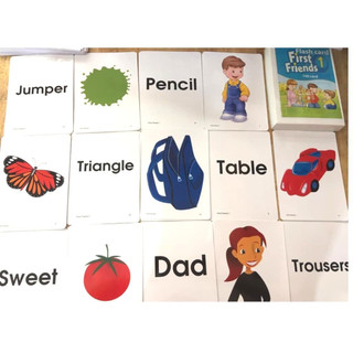 Flashcard - First Friends 1 (khổ A5, in 2 mặt, ép plastic)