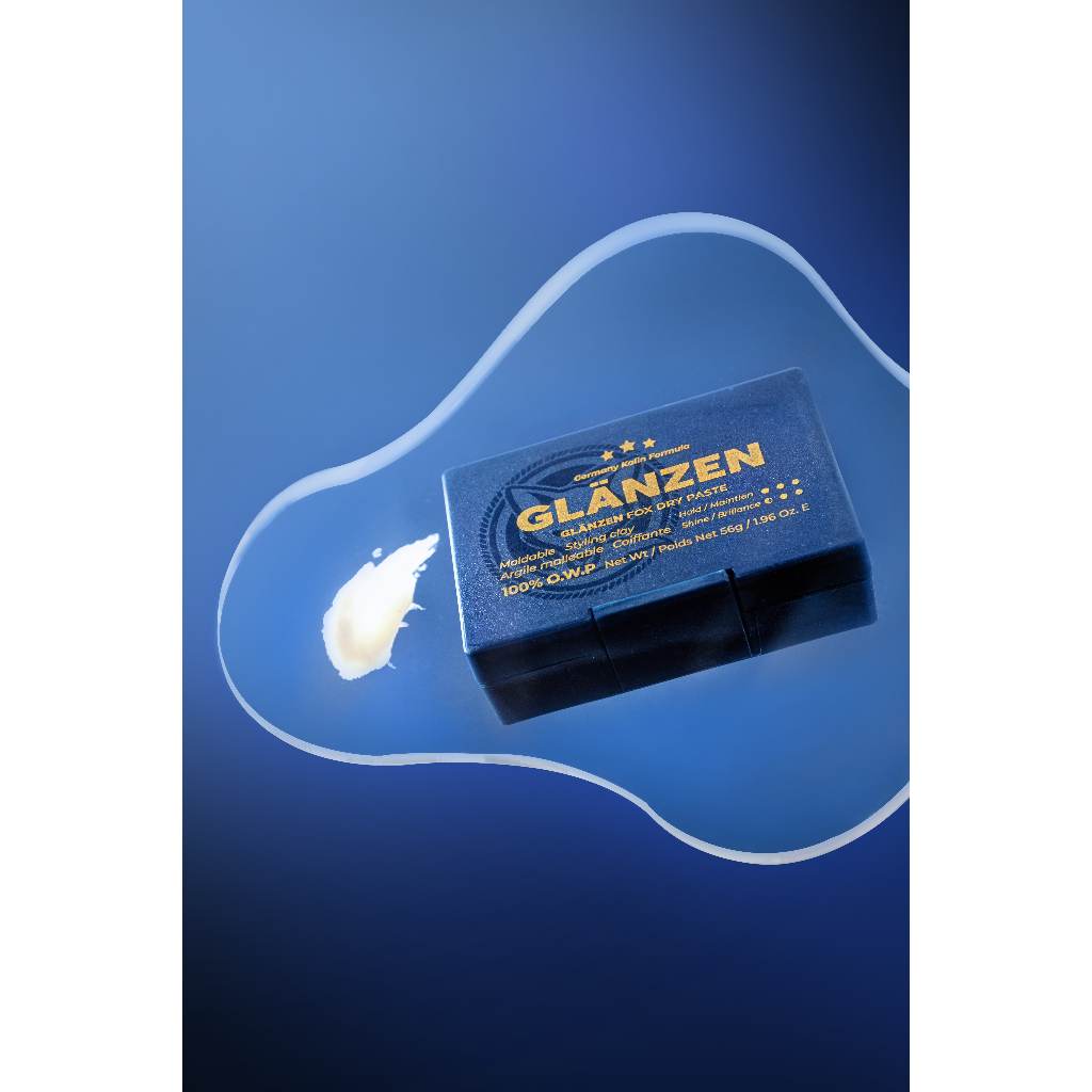 Sáp vuốt tóc nam Glanzen Fox Dry Patse 30Shine chính hãng 56g bổ sung độ ẩm, giữ nếp vượt trội