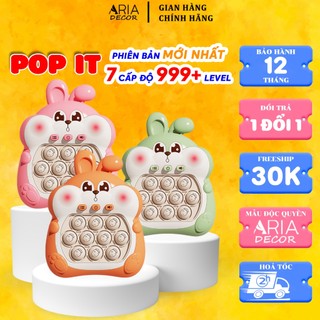 Pop it Thế Hệ Mới, Pop It Điện Tử Chơi Game Giải Trí, Thư Giãn Bấm Nút Theo Đèn Nhạc Nhiều Level Cao