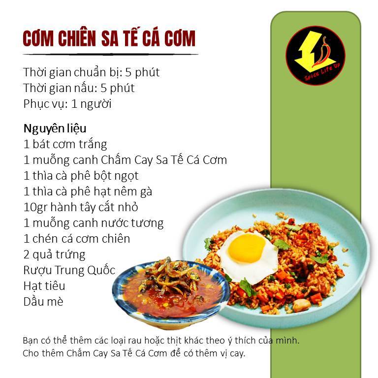 Sốt Chấm Cay Sa Tế Cá Cơm  250gr