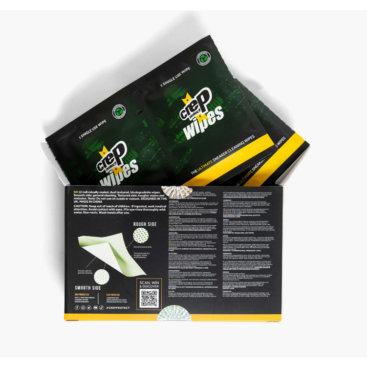 Crep Protect Wipes - Khăn ướt vệ sinh giày cấp tốc (12 miếng)