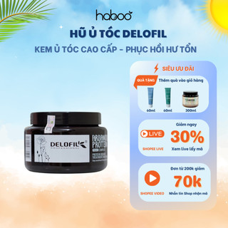 Kem dưỡng ủ tóc collagen Hấp tóc phục hồi tóc hư tổn Delofil Protein Hair Mask 500ml