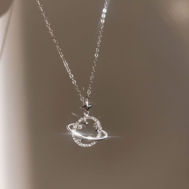 Dây chuyền bạc Pandora Glitter Planet Neckplace 6122