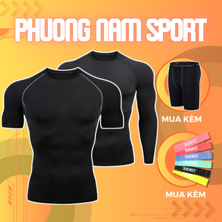 Áo giữ nhiệt nam thể thao, áo body tập gym nam combat bóng rổ, bóng đá chất thun cao cấp co giãn 4 chiều